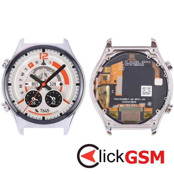 Piesa Piesa Display Cu Touchscreen Si Rama Silver Honor Watch Gs 4 2fpx