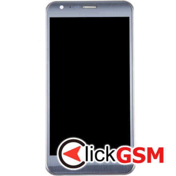 Piesa Display Cu Touchscreen Si Rama Silver Lg X Cam 268k