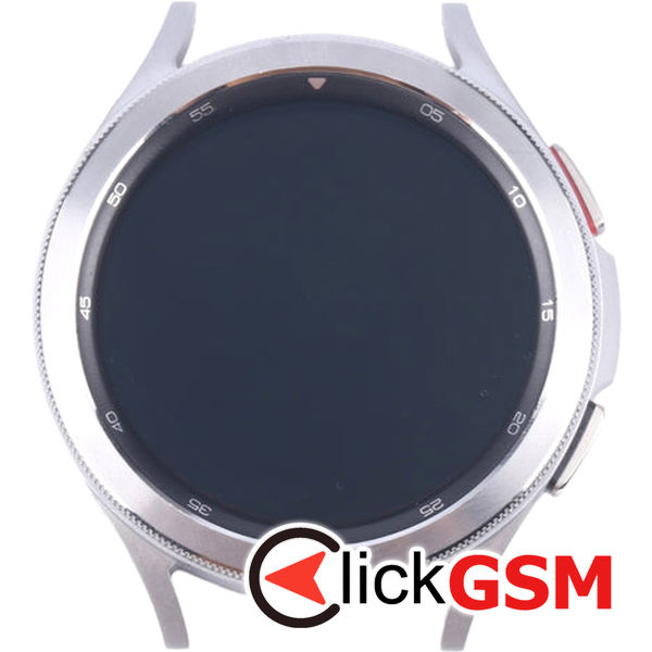 Piesa Display Cu Touchscreen Si Rama Silver Samsung Galaxy Watch 4 Classic 46mm 487o