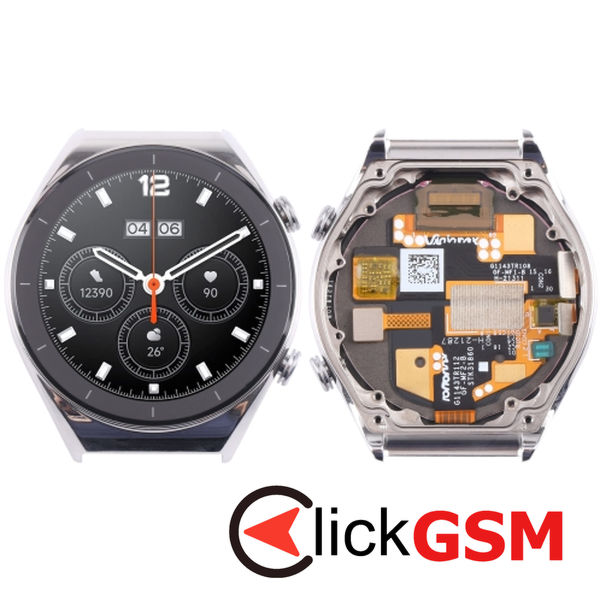 Piesa Display Cu Touchscreen Si Rama Silver Xiaomi Watch S1 30ay