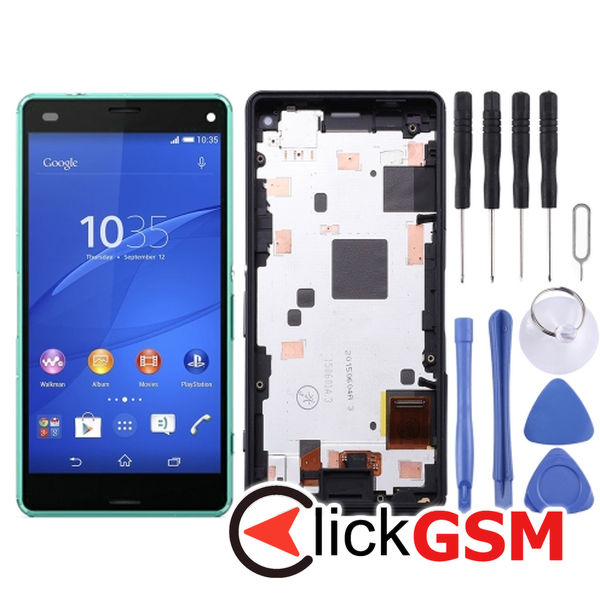 Piesa Display Cu Touchscreen Si Rama Sony Xperia Z3 Compact 212i