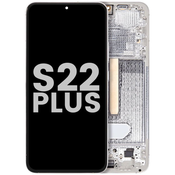 Samsung Galaxy S22+ · OLED Assembly With Frame For Samsung Galaxy S22 Plus 5G (Used OEM Pull: Grade B/C) (White)