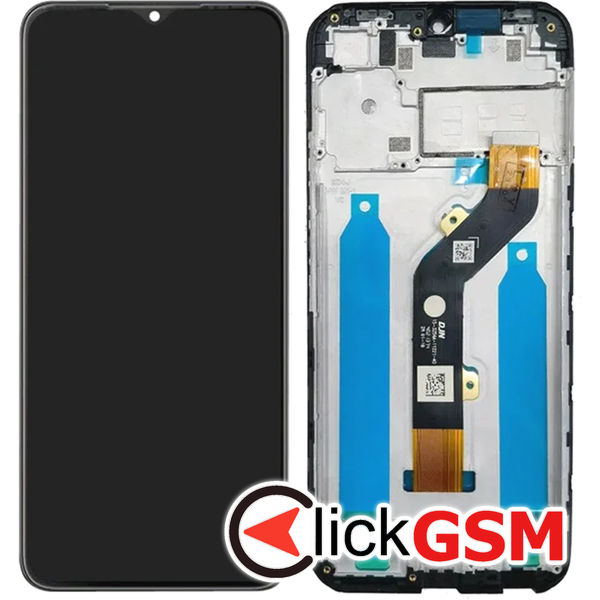 Piesa Piesa Display Cu Touchscreen Si Rama Tecno Pop 5 Pro 4vee