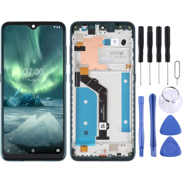 Nokia 7.2 · LCD Screen For Nokia 7.2 / 6.2 Digitizer Full Assembly with Frame(Green)