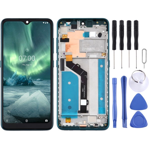 Nokia 7.2 · TFT LCD Screen for Nokia 7.2 TA-1196 Digitizer Full Assembly with Frame (Green)