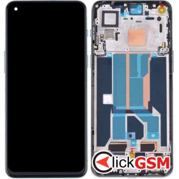 Piesa Display Cu Touchscreen Si Rama Verde Oneplus Nord 2 5g 1n70