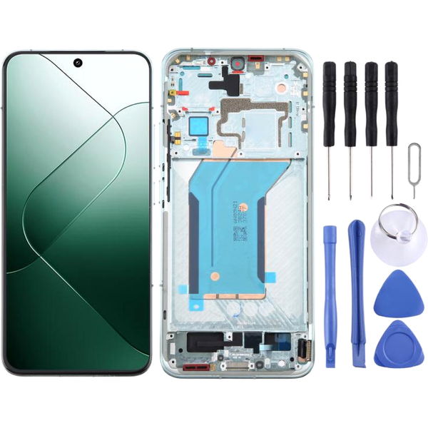 Xiaomi 14 · For Xiaomi 14 AMOLED LCD Screen Digitizer Full Assembly with Frame (Green)