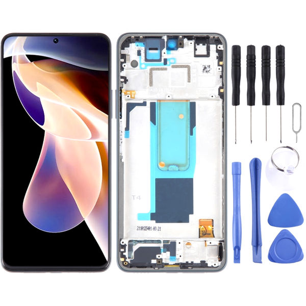 For Xiaomi Redmi Note 11 Pro+ 5G LCD Screen Digitizer Full Assembly with Frame(Green)