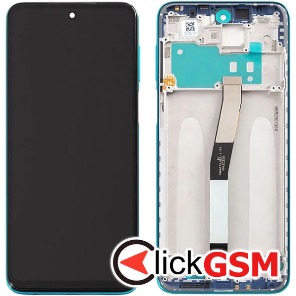 Piesa Display Cu Touchscreen Si Rama Verde Xiaomi Redmi Note 9s 4xmj