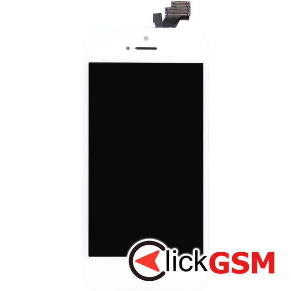 Piesa Piesa Display Cu Touchscreen Si Rama White Apple Iphone 5 4f9s