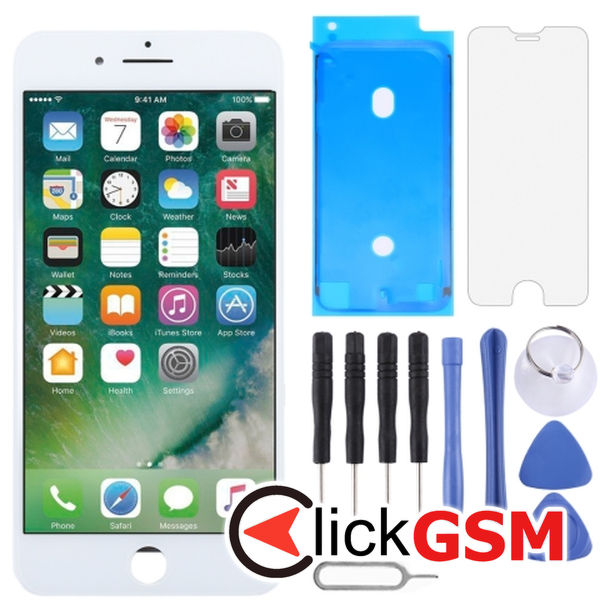 Piesa Display Cu Touchscreen Si Rama White Apple Iphone 8 4g9f