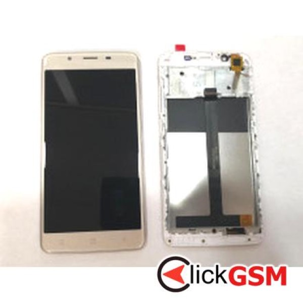 Piesa Display Cu Touchscreen Si Rama White Blackview P2 2nji