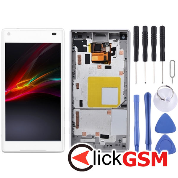 Piesa Piesa Display Cu Touchscreen Si Rama White Sony Xperia Z5 4osn