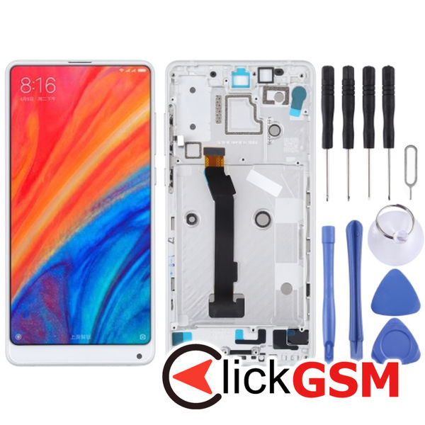 Piesa Piesa Display Cu Touchscreen Si Rama White Xiaomi Mi Mix 2s 25jo