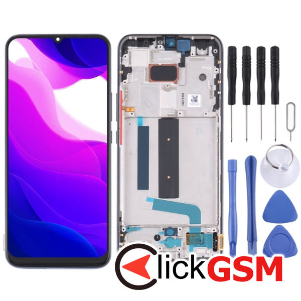 Piesa Display Cu Touchscreen Si Rama Xiaomi Mi 10 Lite 5g 260g