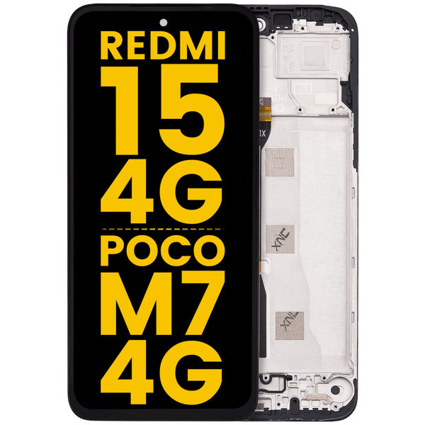 Xiaomi Redmi 15 · LCD Assembly With Frame For Xiaomi Redmi 15 4G / Poco M7 4G (Refurbished) (All Colors)