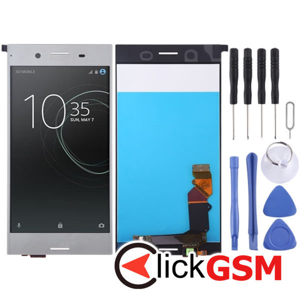 Piesa Piesa Display Cu Touchscreen Silver Sony Xperia Xz 4ot3