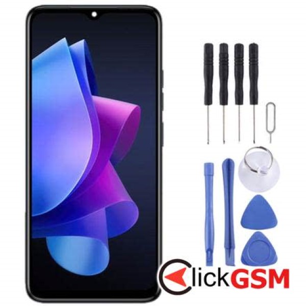 Piesa Piesa Display Cu Touchscreen Tecno Pop 7 Pro 2ujn