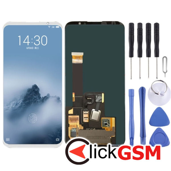 Piesa Display Cu Touchscreen White Meizu 16th Plus 24rj