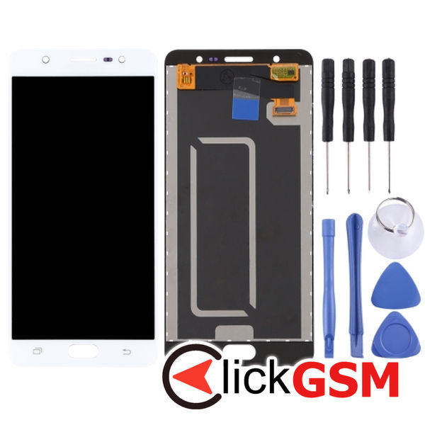 Piesa Piesa Display Cu Touchscreen White Samsung Galaxy J7 Max 4o8q