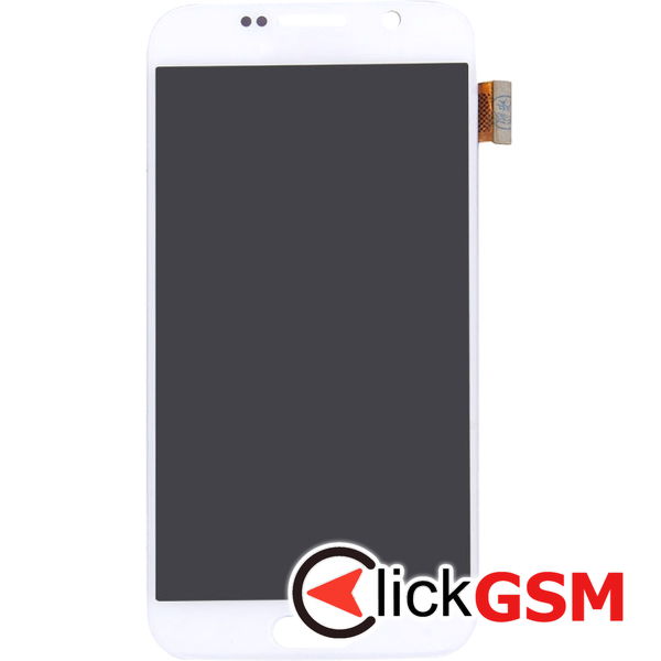 Piesa Piesa Display Cu Touchscreen White Samsung Galaxy S6 4el1