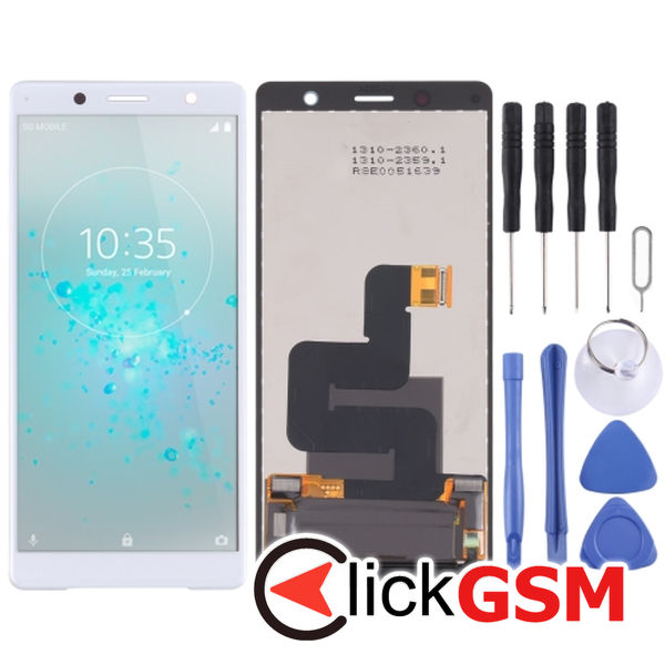 Piesa Display Cu Touchscreen White Sony Xperia Xz2 Compact 213b