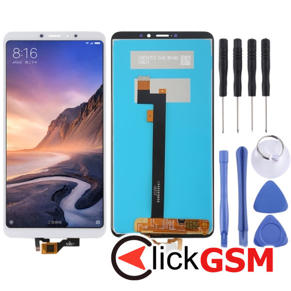 Piesa Piesa Display Cu Touchscreen White Xiaomi Mi Max 3 25le