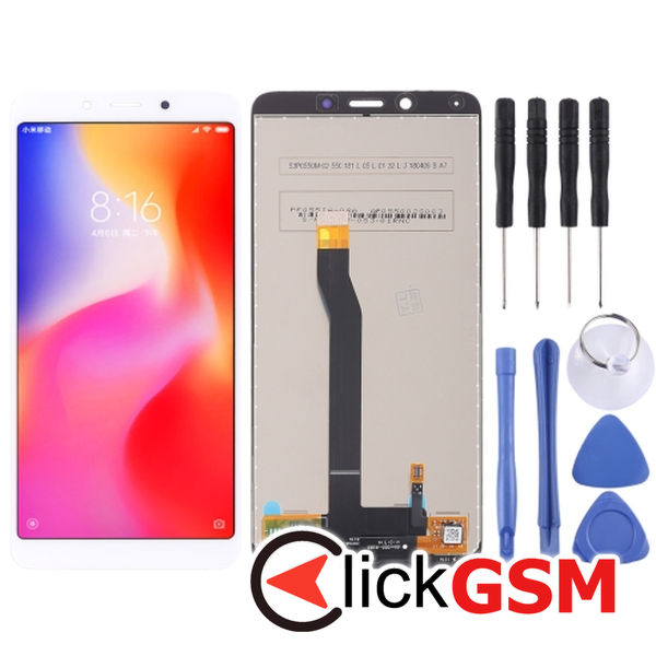 Piesa Display Cu Touchscreen White Xiaomi Redmi 6 25kt