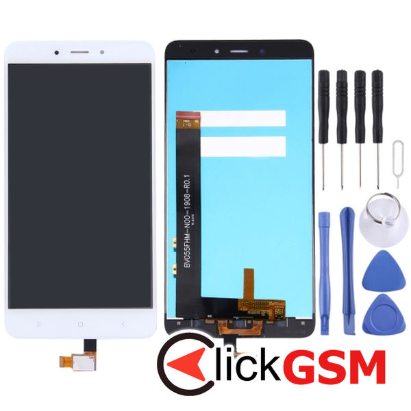 Piesa Display Cu Touchscreen White Xiaomi Redmi Note 4 25ks