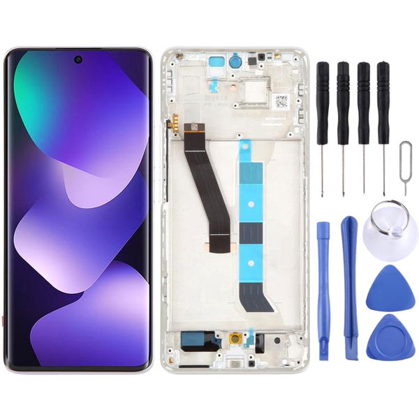 Xiaomi Redmi Note 15 5G · For Xiaomi Redmi Note 15 5G LCD Screen Digitizer Full Assembly with Frame (White)