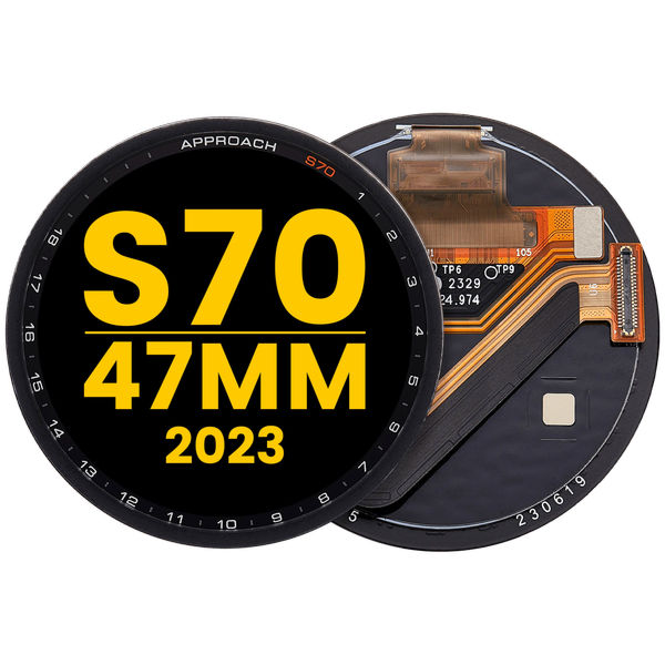 Garmin Approach S70 47mm · OLED Assembly Without Frame For Garmin Approach S70 (47mm) (2023) (Premium) (Black)