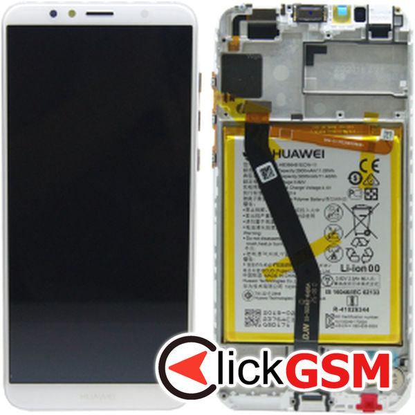 Piesa Display Original Alb Huawei Y6 2018 U0n