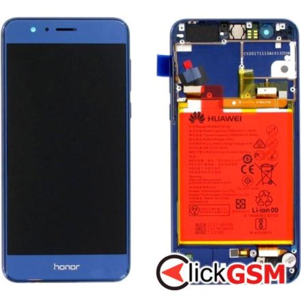 Piesa Piesa Display Original Cu Touchscreen Rama Si Baterie Honor 8 Bd