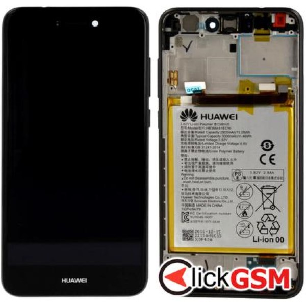 Piesa Display Original Cu Touchscreen Rama Si Baterie Huawei P9 Lite 2017 3ax9