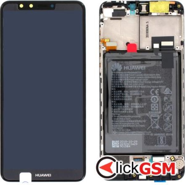 Piesa Display Original Cu Touchscreen Rama Si Baterie Huawei Y9 2018 Ay