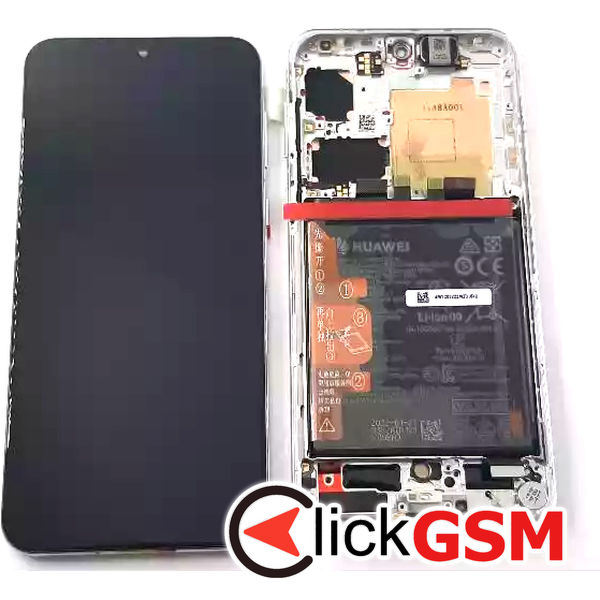 Piesa Display Original Cu Touchscreen Rama Si Baterie Negru Huawei P50 34f