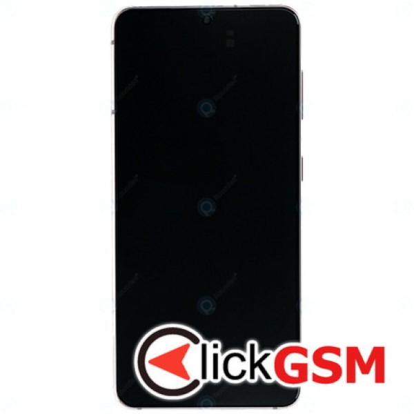 Piesa Display Original Cu Touchscreen Rama Si Baterie Roz Samsung Galaxy S21 5g Nyz