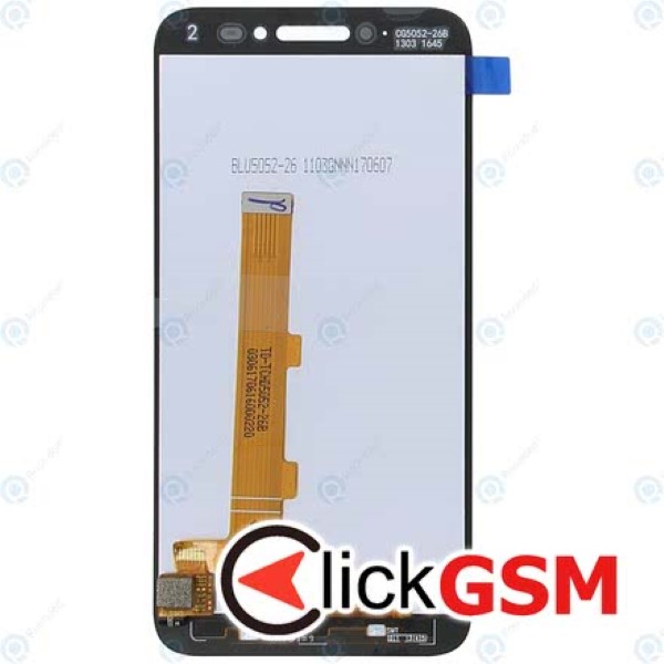 Piesa Display Original Cu Touchscreen Si Rama Alb Alcatel Shine Lite 27hc