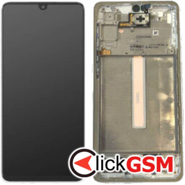 Piesa Display Original Cu Touchscreen Si Rama Alb Samsung Galaxy A33 5g 1kmb