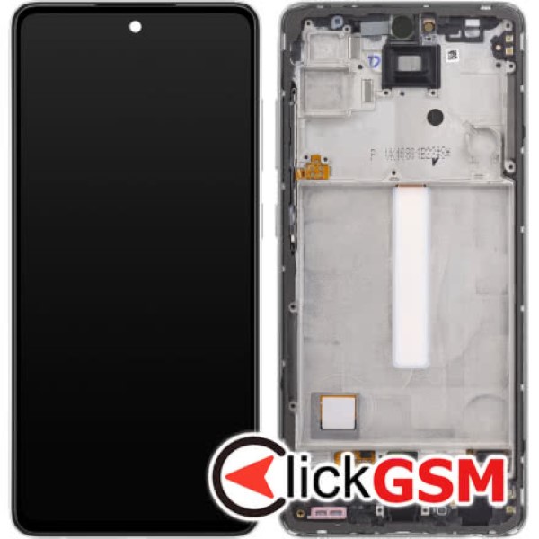 Piesa Display Original Cu Touchscreen Si Rama Alb Samsung Galaxy A52 5g 1nho