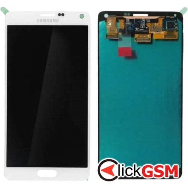 Piesa Display Original Cu Touchscreen Si Rama Alb Samsung Galaxy Note 4 31xh