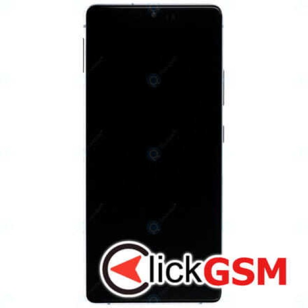 Piesa Display Original Cu Touchscreen Si Rama Alb Samsung Galaxy S10 Lite 10rb