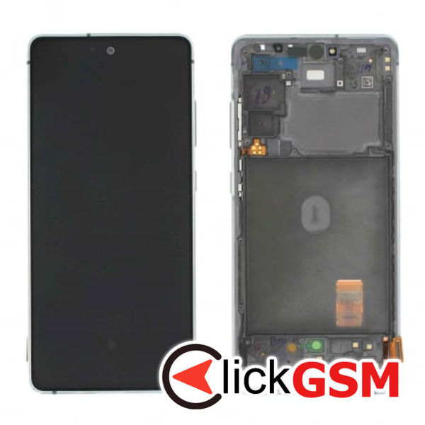 Piesa Display Original Cu Touchscreen Si Rama Alb Samsung Galaxy S20 Fe 3hom