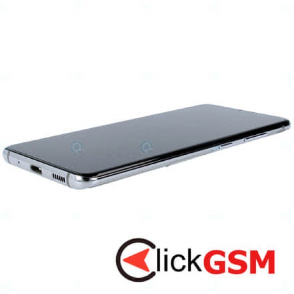 Piesa Display Original Cu Touchscreen Si Rama Alb Samsung Galaxy S20 Nsp