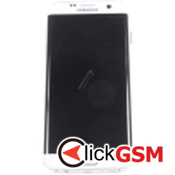 Piesa Display Original Cu Touchscreen Si Rama Alb Samsung Galaxy S7 Edge 7d5