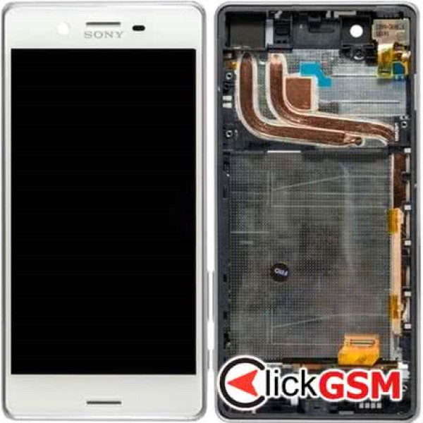 Piesa Display Original Cu Touchscreen Si Rama Alb Sony Xperia X Performance 2g3o