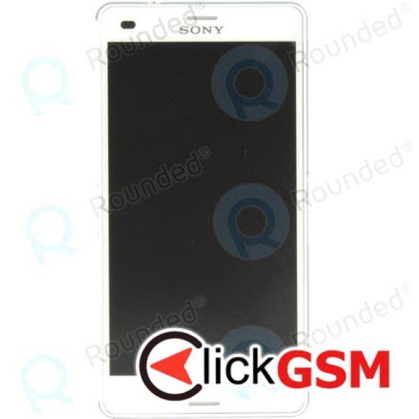 Piesa Display Original Cu Touchscreen Si Rama Alb Sony Xperia Z3 Compact Z98