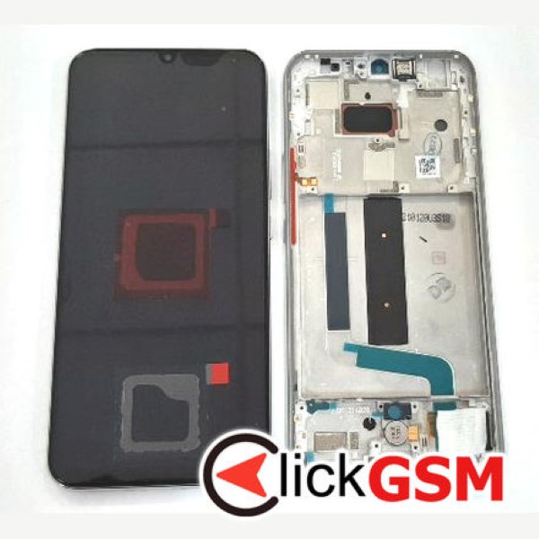 Piesa Display Original Cu Touchscreen Si Rama Alb Xiaomi Mi 10 Lite 5g 37nz