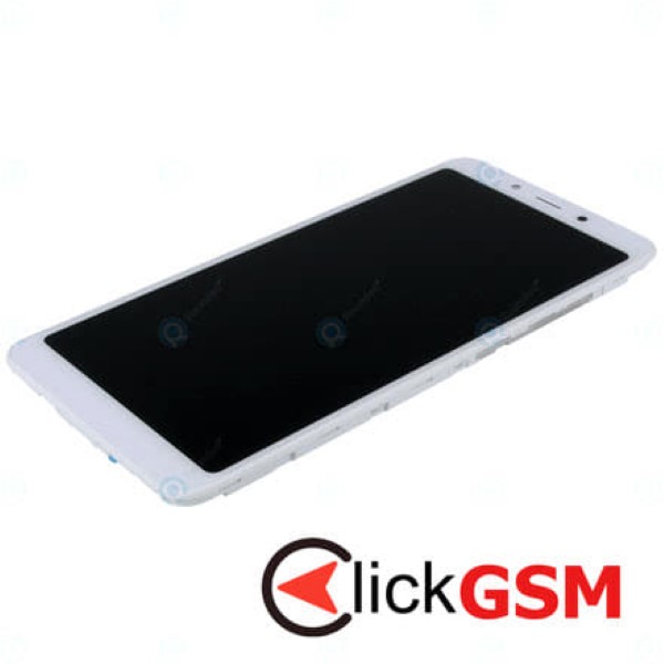 Piesa Display Original Cu Touchscreen Si Rama Alb Xiaomi Redmi 6a 1c10