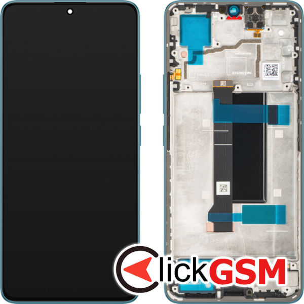 Piesa Display Original Cu Touchscreen Si Rama Alb Xiaomi Redmi Note 13 Pro 47qi